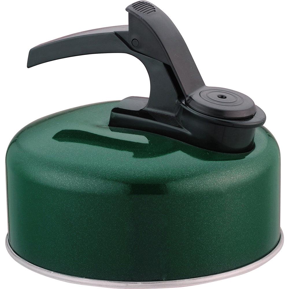 Prima 1 Litre Aluminium Whistling Kettle - Green