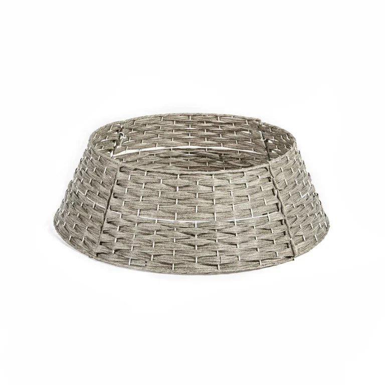 Premier Grey Rattan Christmas Tree Skirt