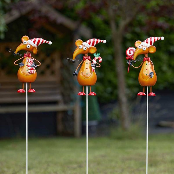 Christmas CandyRat Stake Ornament - (1 of 3 Assorted)