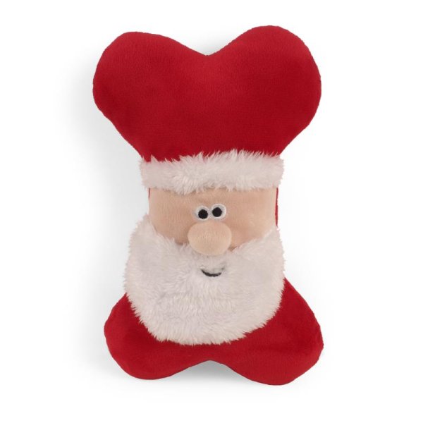 Dog Squeaky Plush Toy - SantaBone