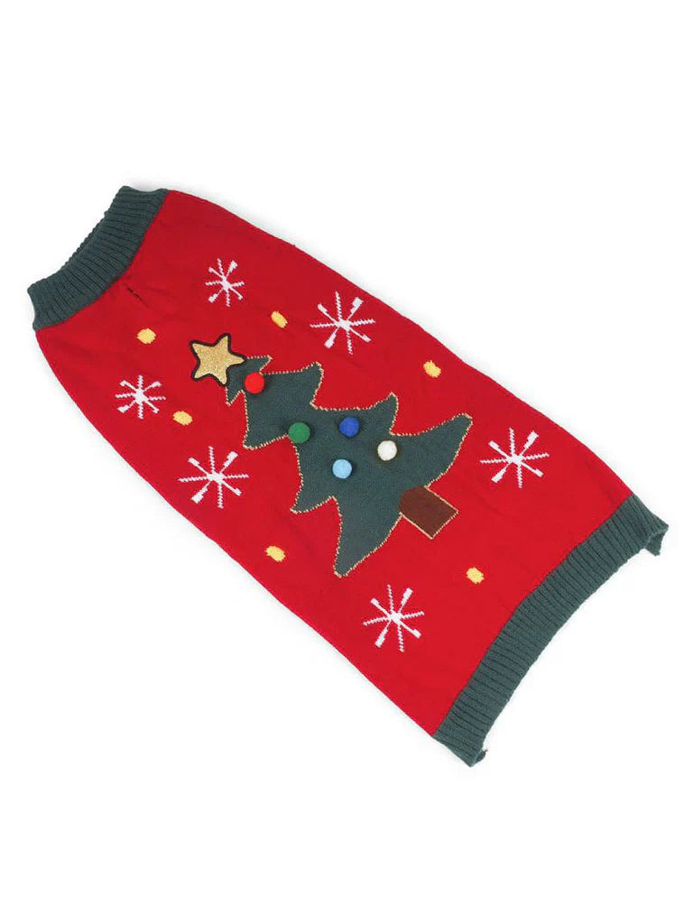 Festive Dog Jumper - Tree Magic Design