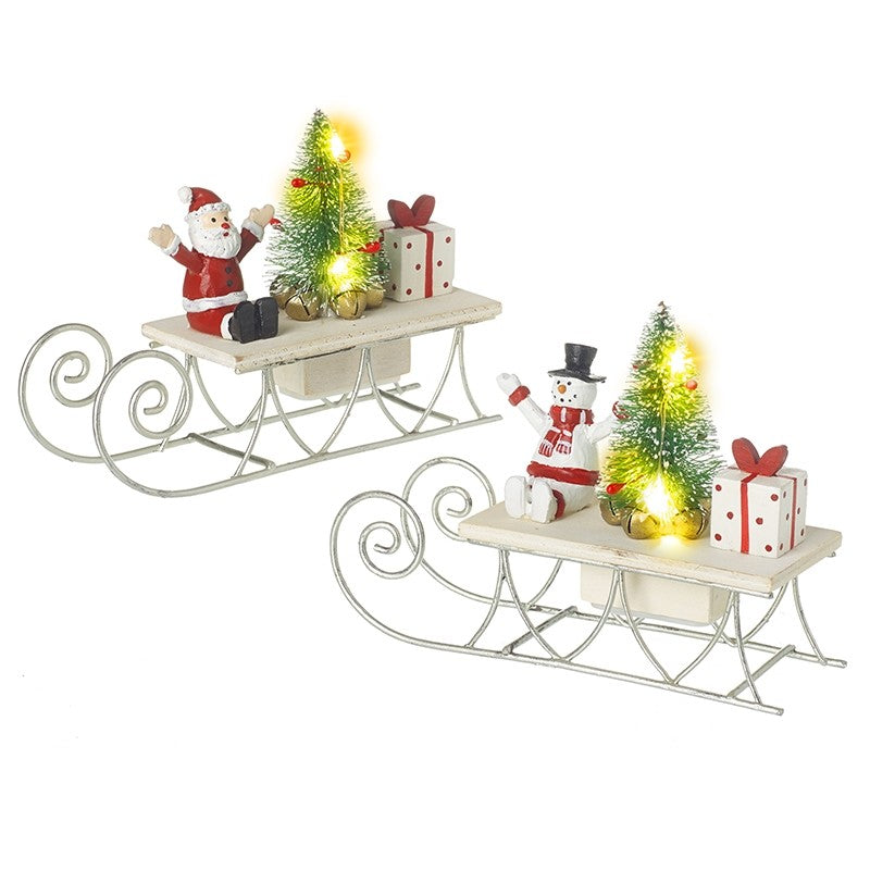 Illuminated Christmas Sledge Ornament