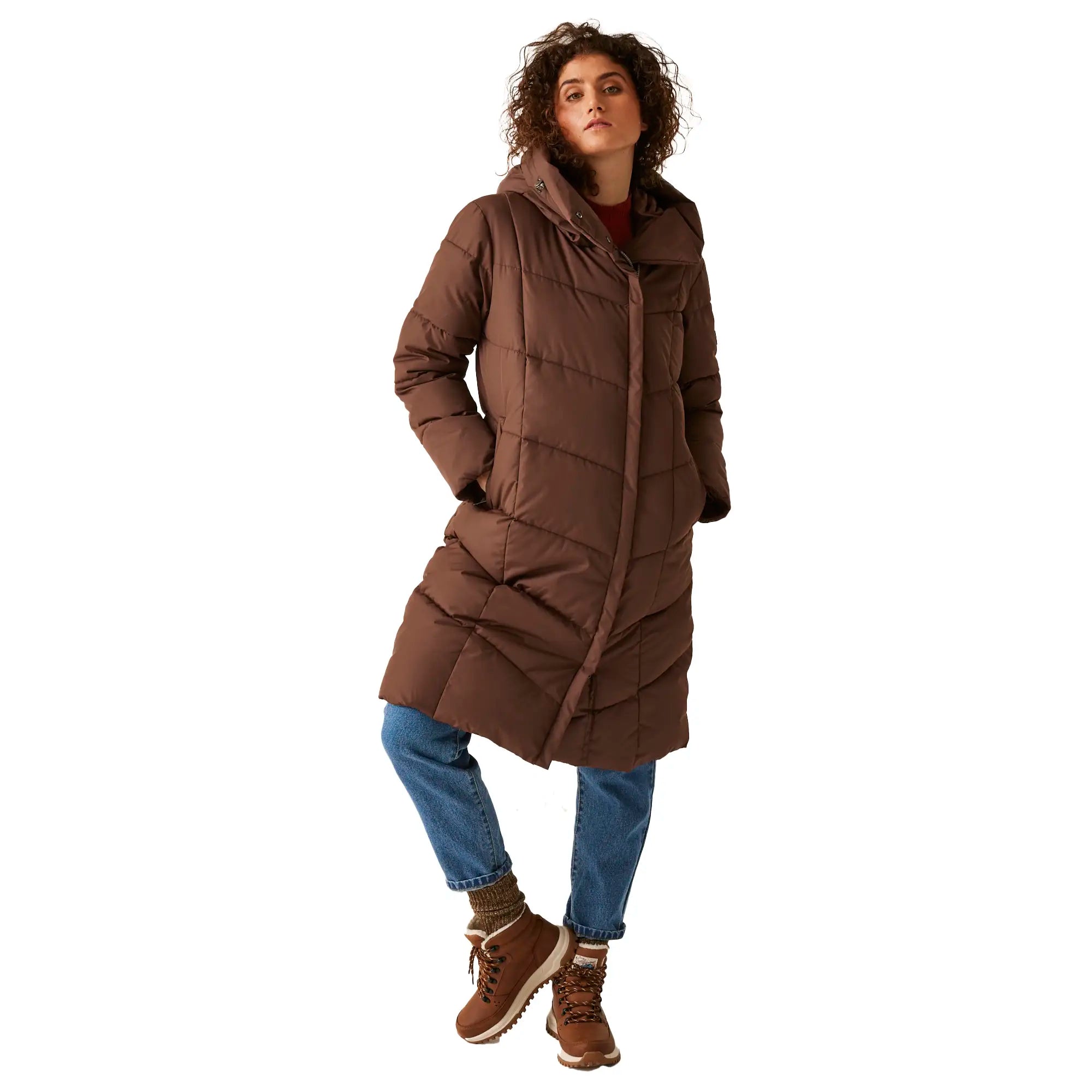 Women's Regatta Nurie Quilted Jacket - Dark Brown