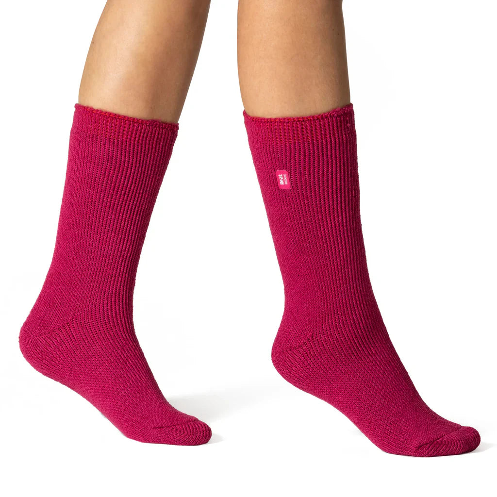 Heat Holders Ladies Original Camellia Socks - Raspberry