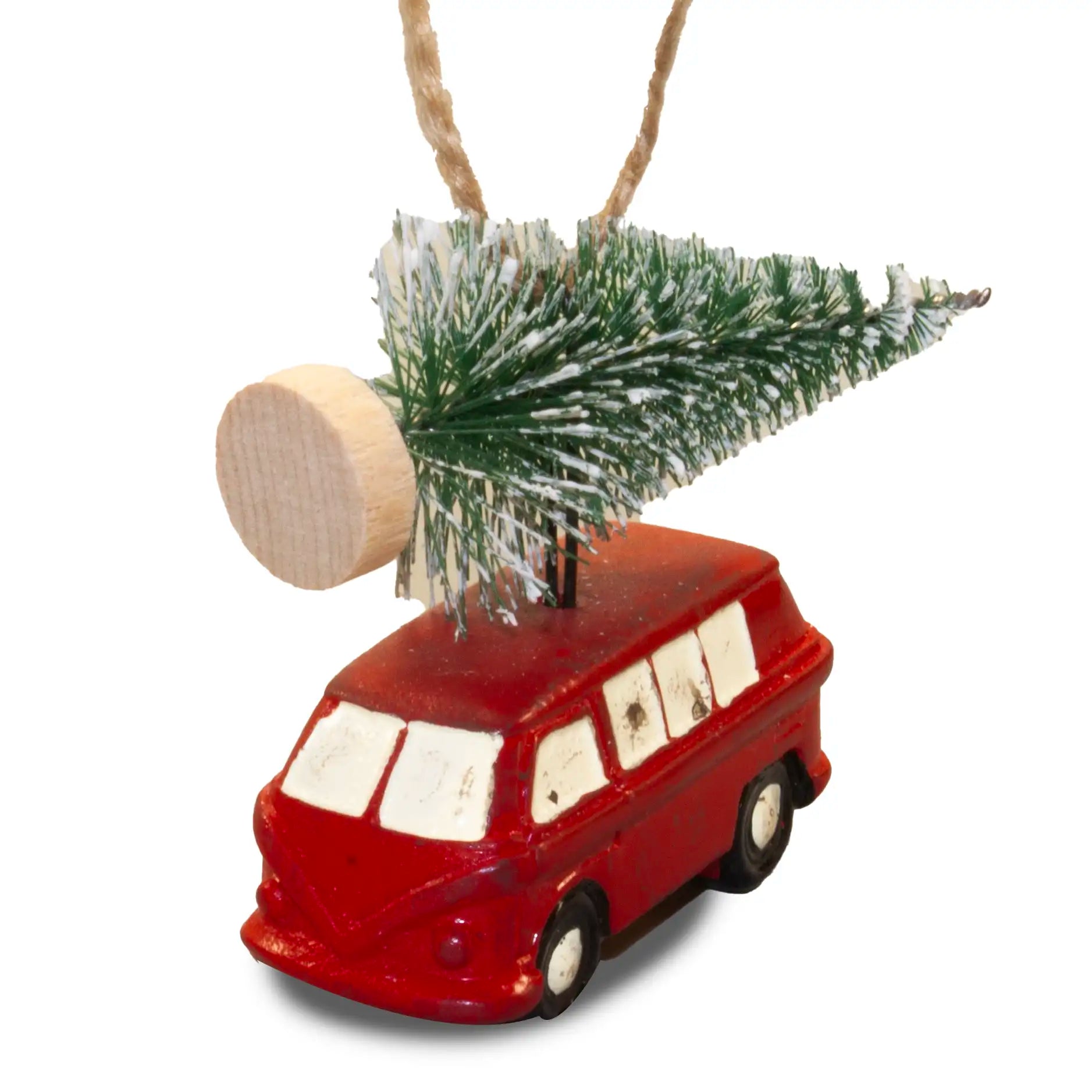 Resin Campervan with Tree Hanging Christmas Ornament