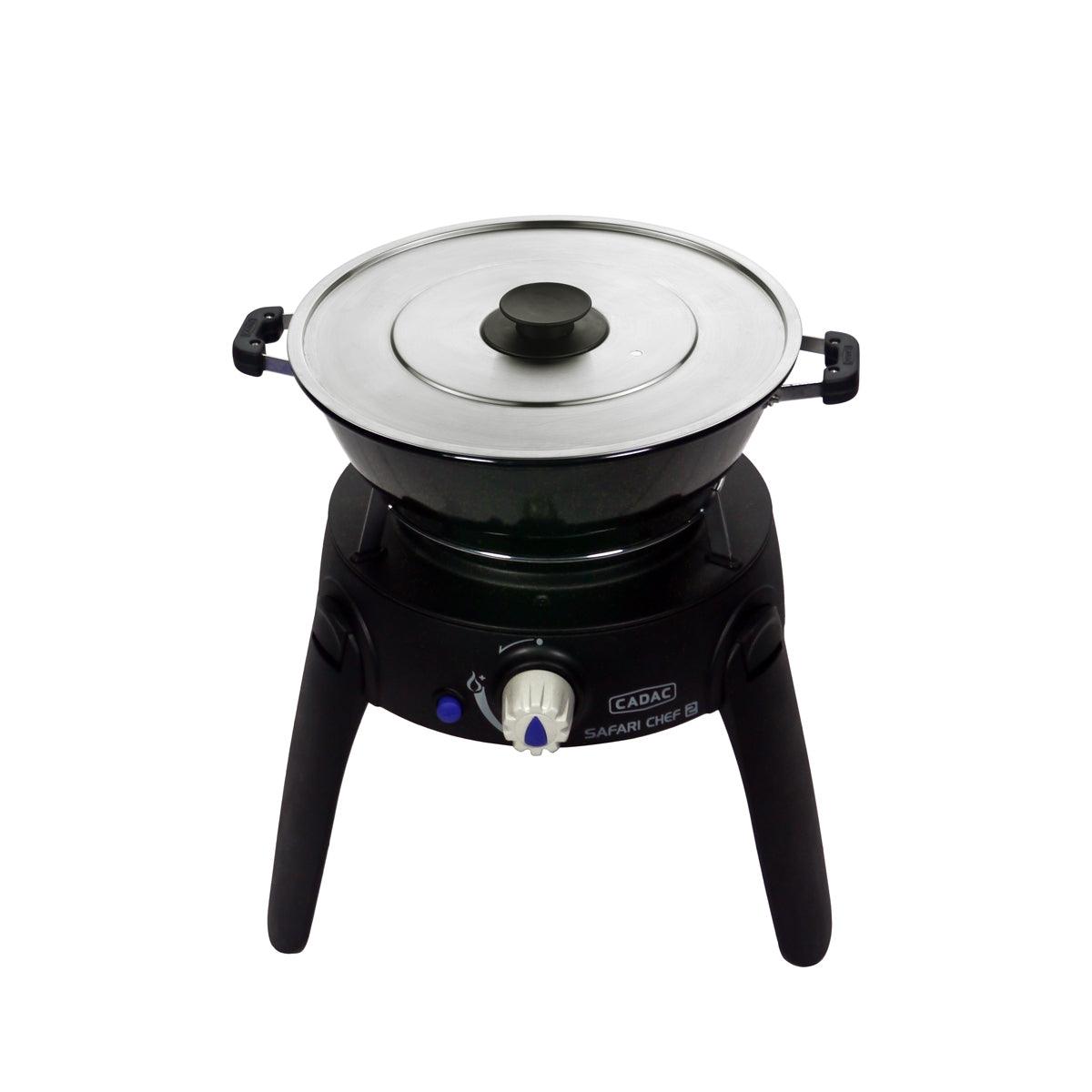 Cadac Safari Chef 2 Pro - Low Pressure Portable Camping BBQ - Towsure