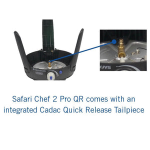 Cadac Safari Chef 2 Pro - Low Pressure Portable Camping BBQ - Towsure