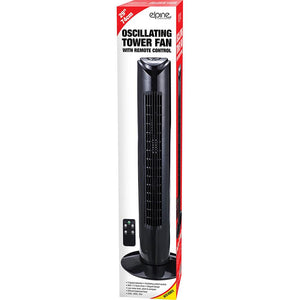 Elpine 29" Oscillating Tower Fan - Black - Towsure