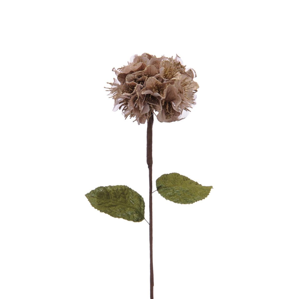 Festive 60cm Hydrangea Stem - Champagne Gold - Towsure