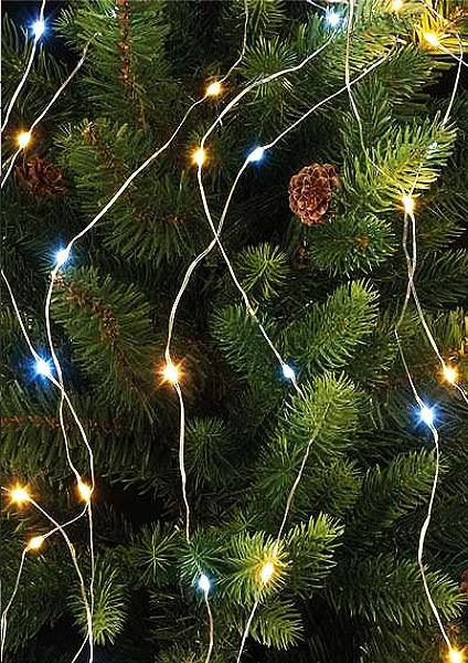 Festive Branch Light Silver Wire White/Warm White 250cm