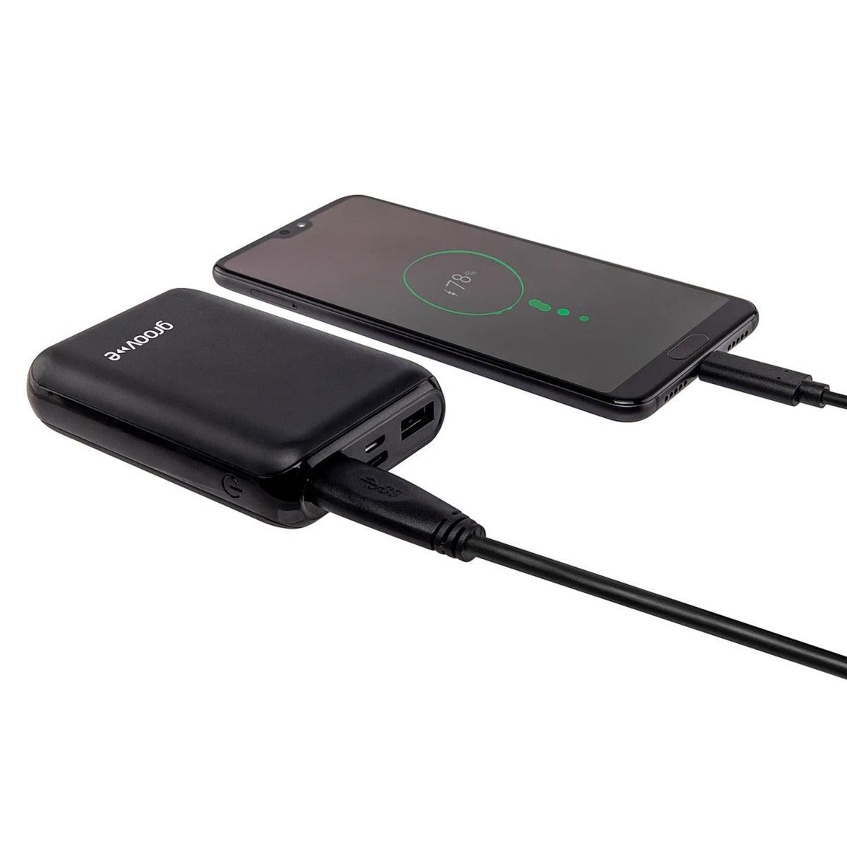 Groove-e 10,000mAh Portable USB Power Bank & Mobile Charger - Towsure