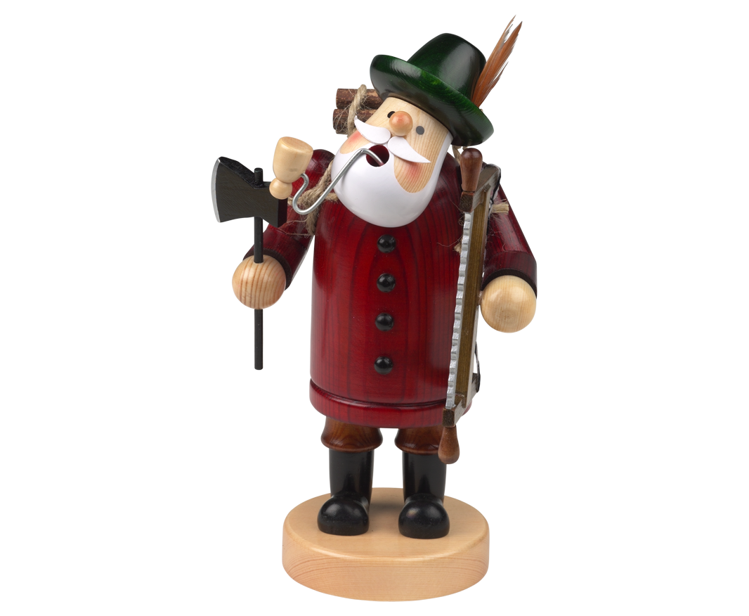 Woodcutter Incense Burner Smokerman Figure - 18cm