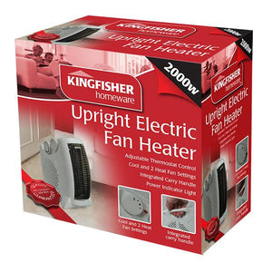 Kingfisher 2000W Upright Electric Fan Heater - Towsure