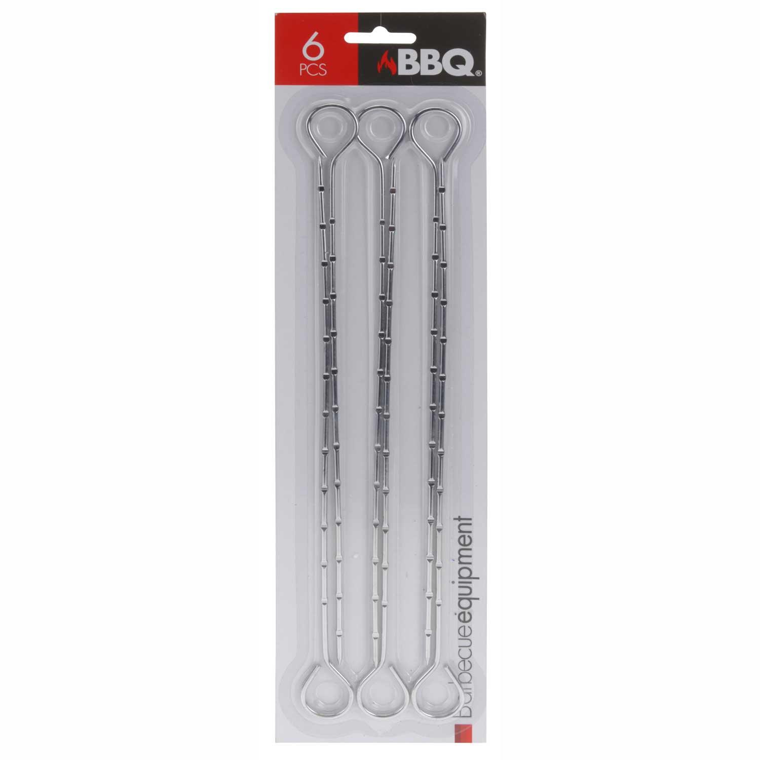 Metal Barbecue Skewers - Set of 6 - Towsure