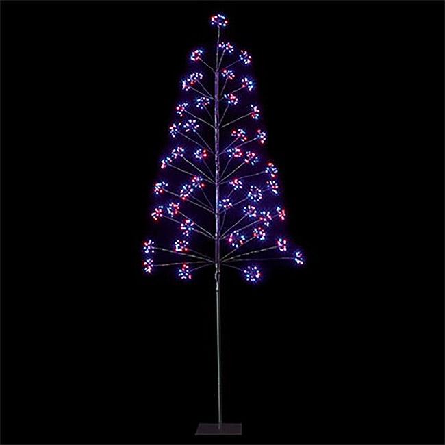 Microbrights 1.8m LED Blossom Christmas Tree - Rainbow