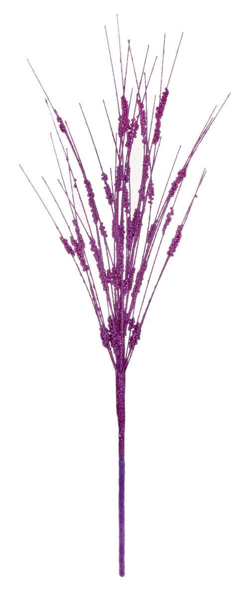 Premier Decorations 43 cm Purple Beaded Glitter Spray