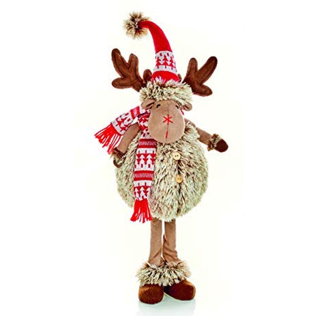 Premier Decorations 60cm Standing Fluffy Reindeer