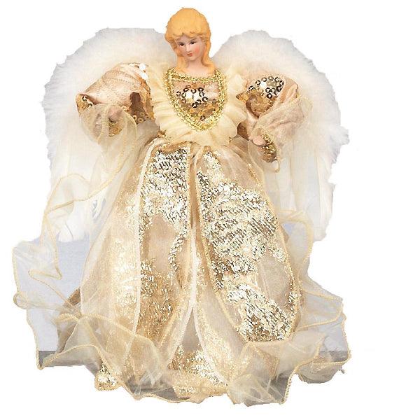 Premier Tree Top Angel Ivory/Gold  30cm