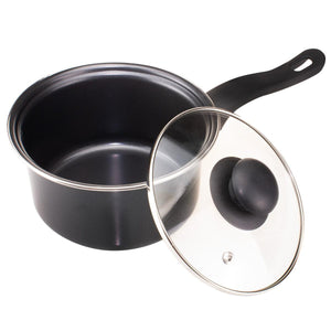 Prima 1.8 Litre Non-Stick Milk Pan with Glass Lid - Towsure