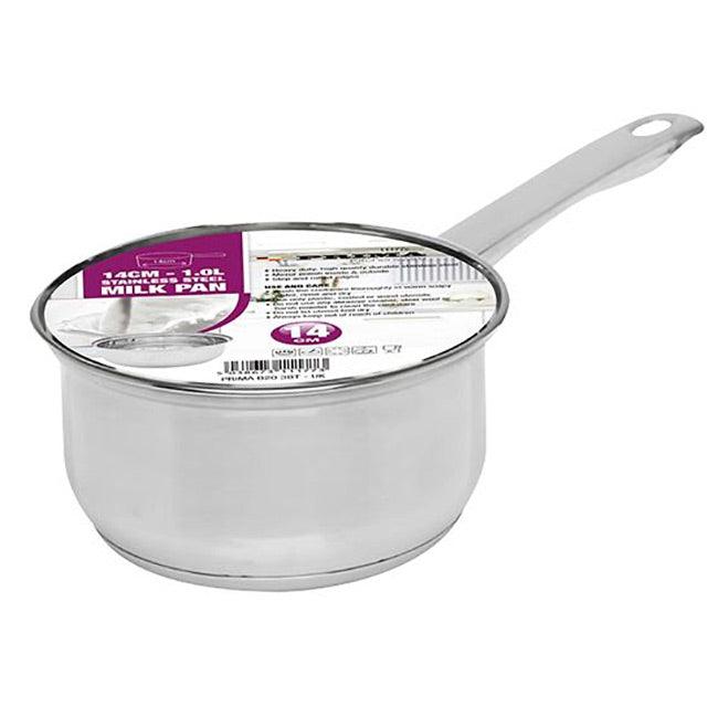 Prima 1 Litre Stainless Steel Milk Pan - Towsure