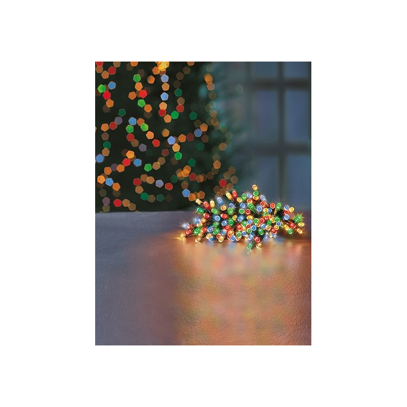 Premier Decorations Multi-Coloured LED Lights Clear Cable