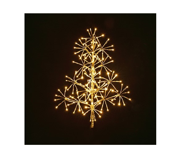 Premier 60cm Gold Tree Starburst With 144 Warm White Lights