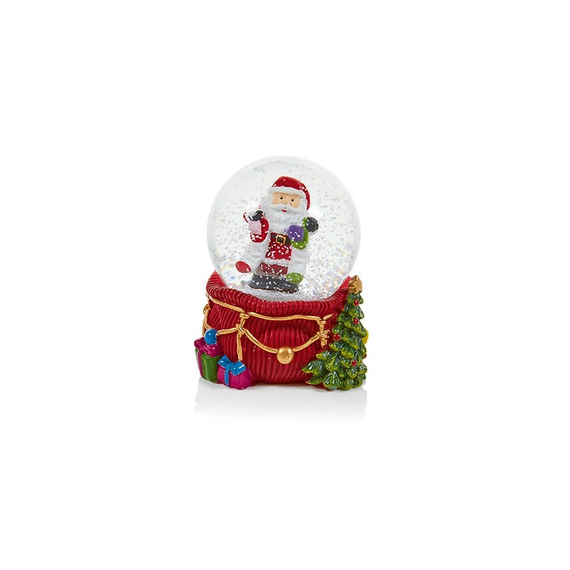 45mm Premier Santa With Red Sack Water Globe