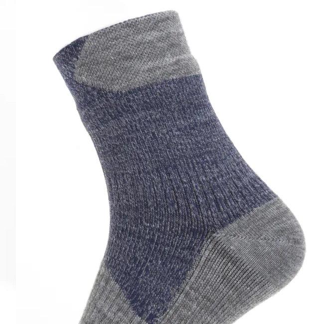 Sealskinz Waterproof All-Weather Ankle Socks - Navy/Grey Marl