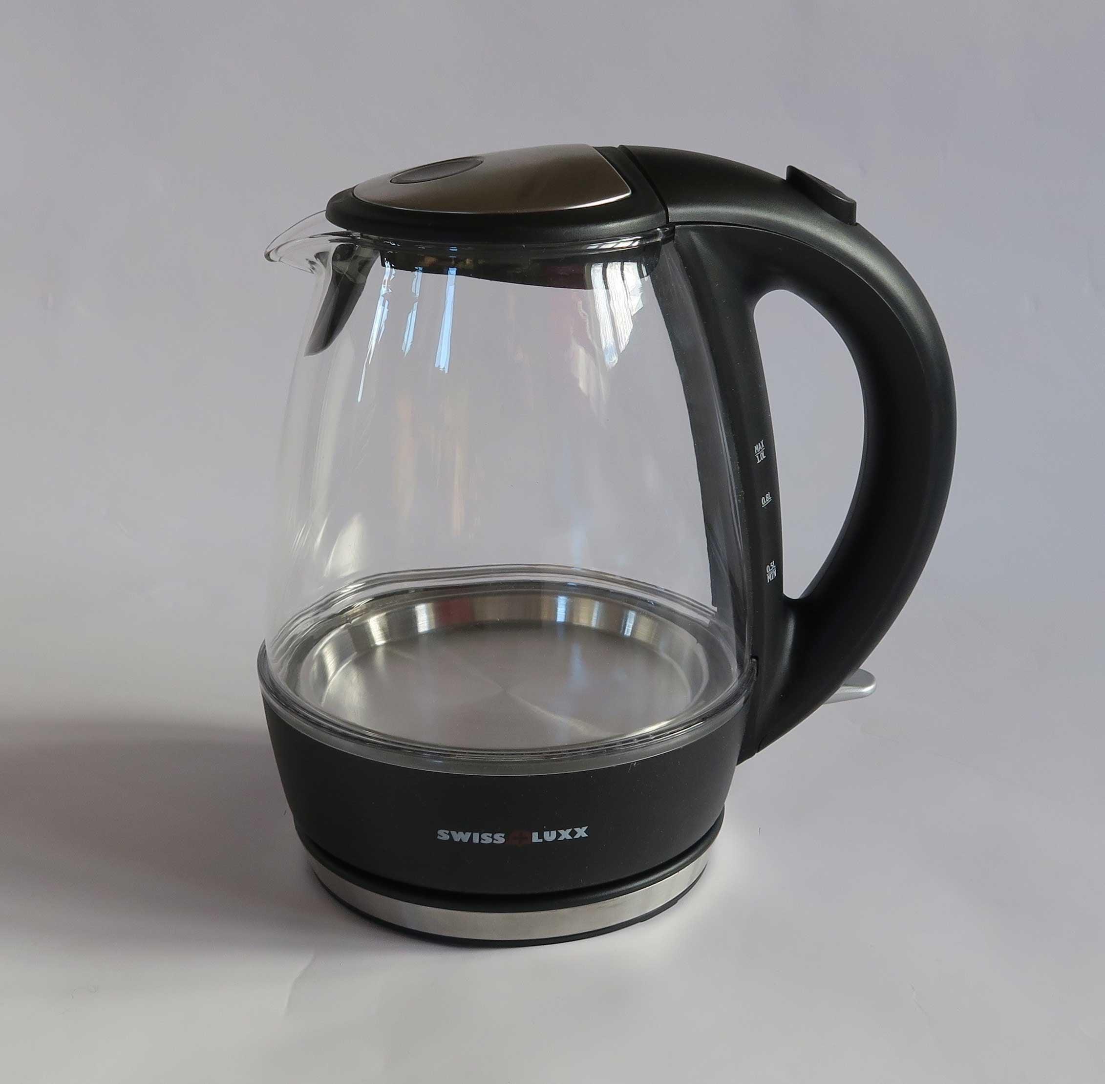 Swiss Luxx Clear Cordless Caravan Kettle - 1 Litre - Towsure