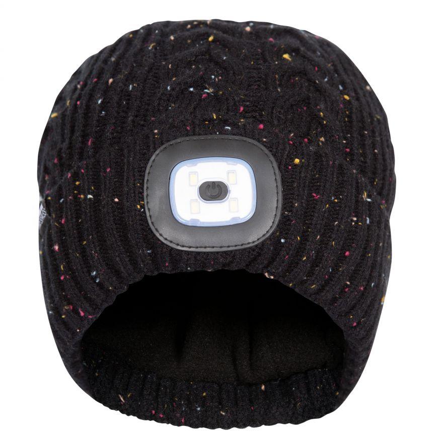 Trespass Dazzle Unisex Rechargeable LED Beanie Black