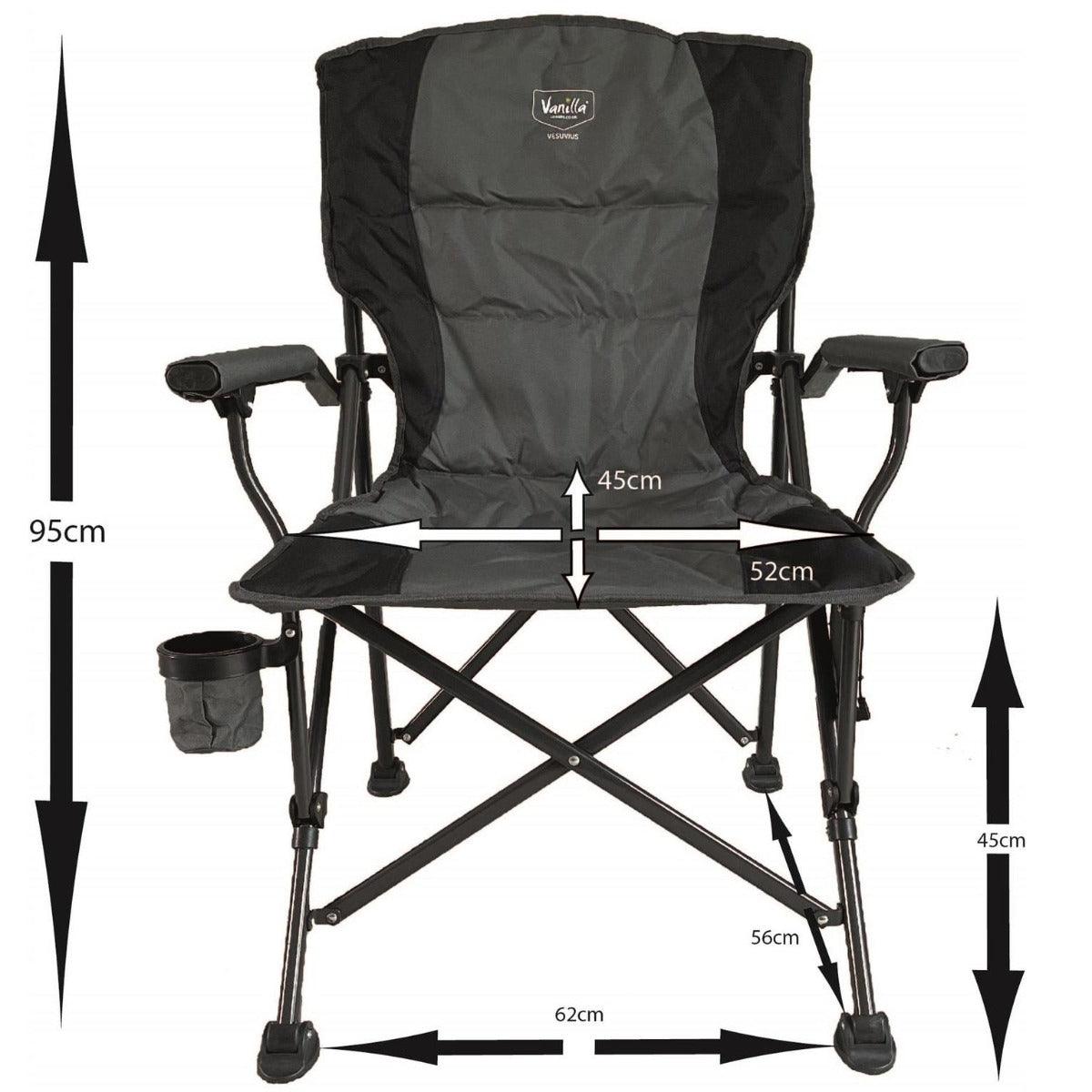 Vanilla Leisure Vesuvius Heated Camping Chair - Towsure