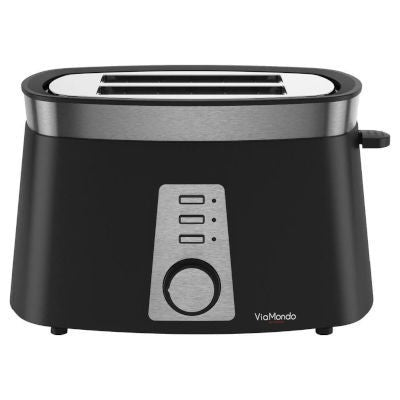 Via Mondo Torrada Low Wattage Toaster - 2 Slice 920W Black