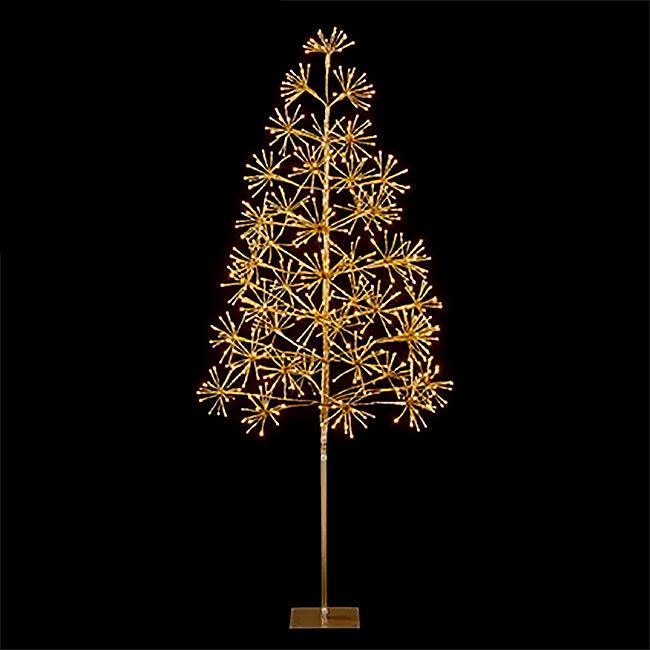 Warm White Starburst LED Illuminated Christmas Tree - 1.5m