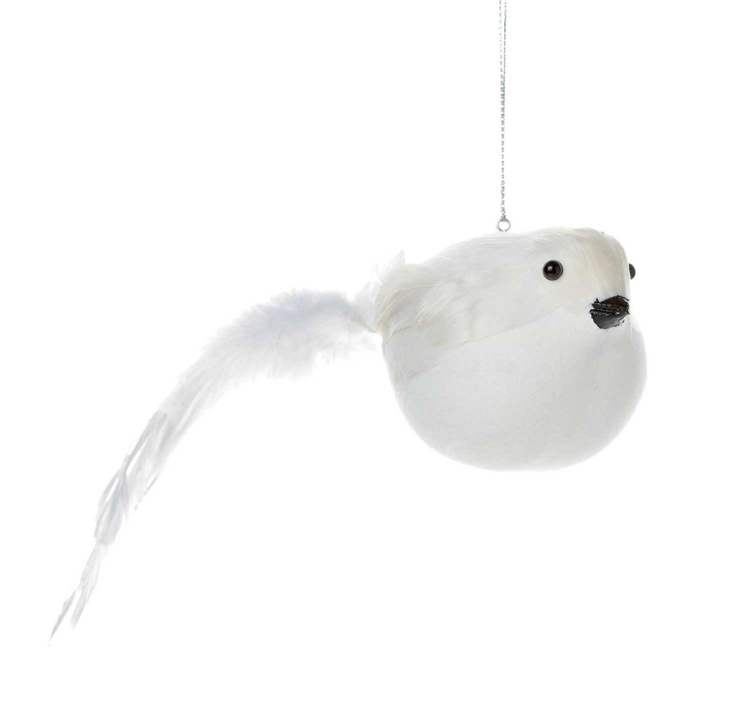 White Bird Christmas Tree Decoration - 22cm - Towsure